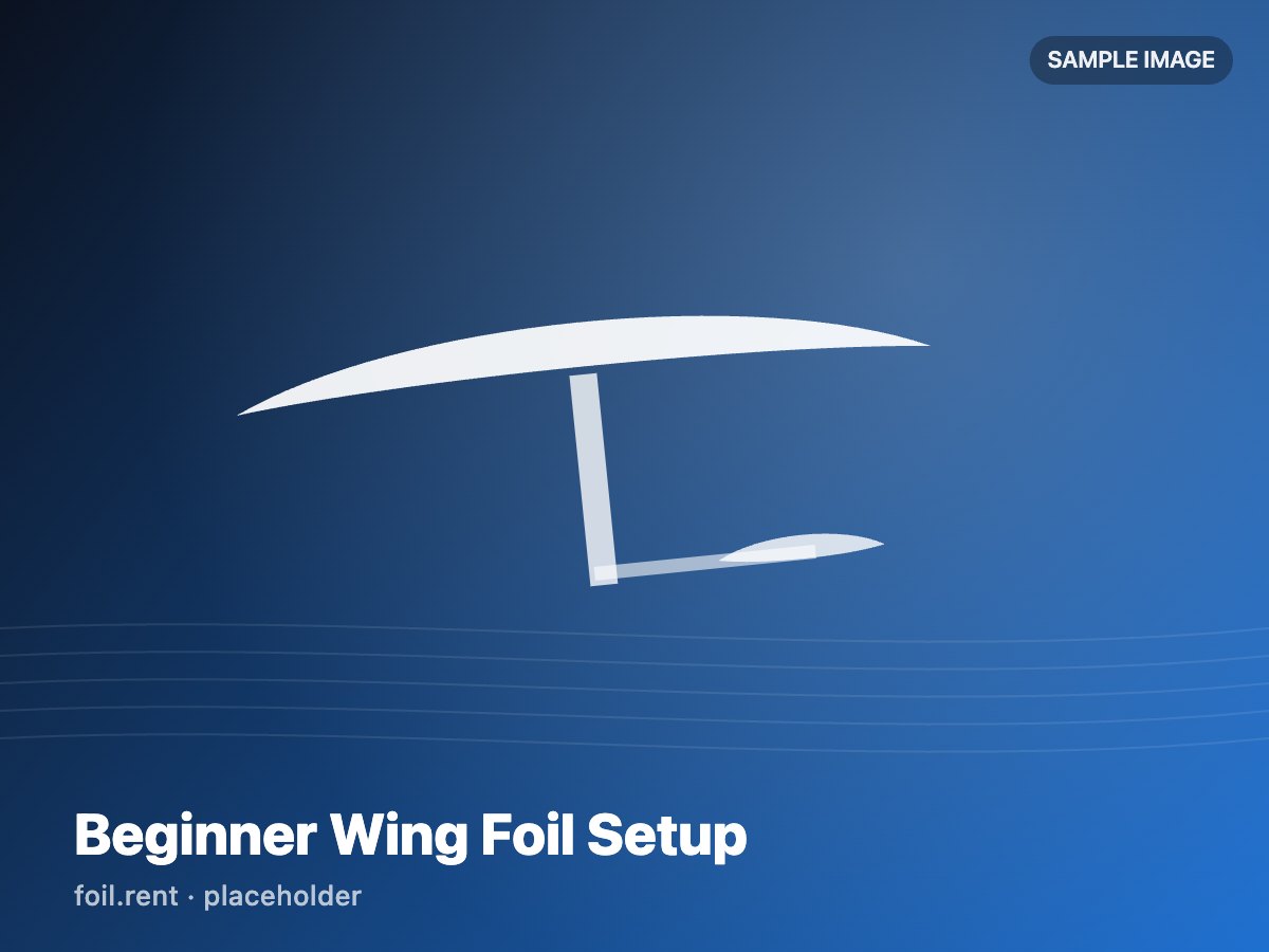 Beginner Wing Foil Setup