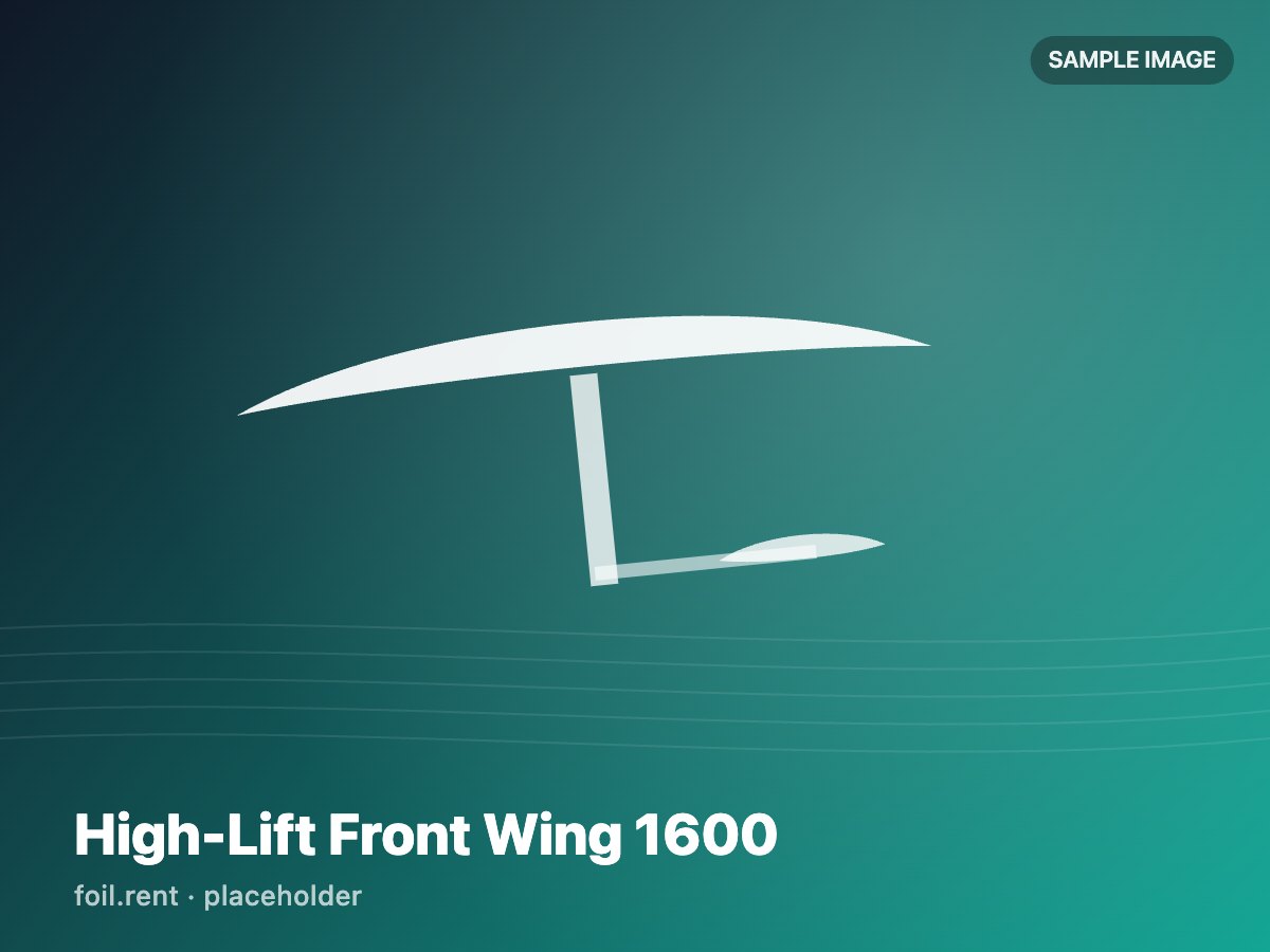 High-Lift Front Wing 1600