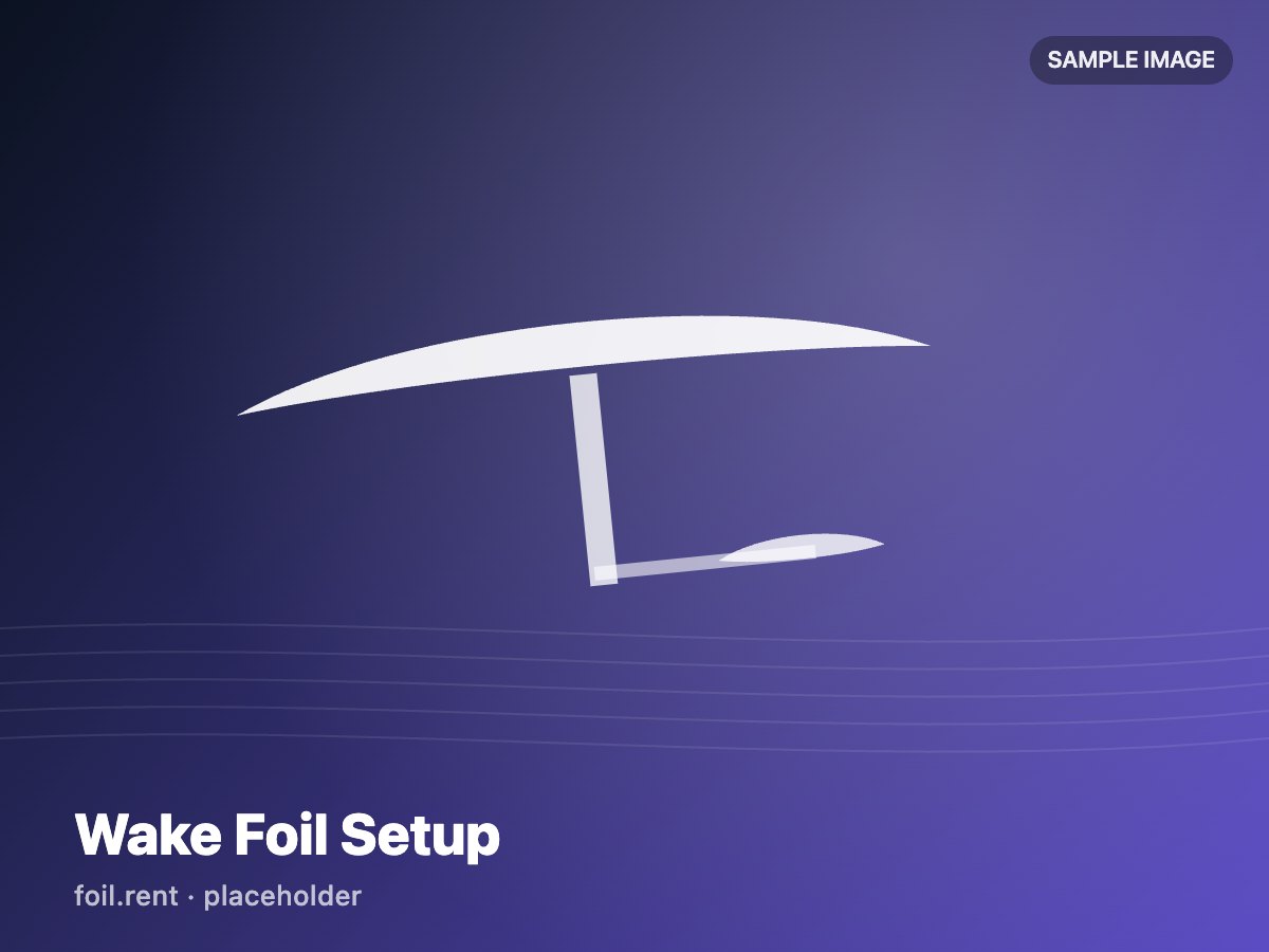 Wake Foil Setup